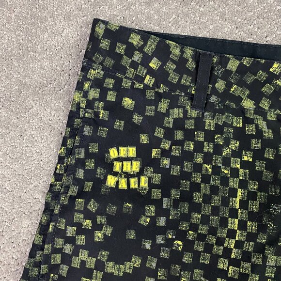 Vans Vanphibian Series Board Shorts Men's 36 Black Green Yellow Swim Hybrid - Picture 3 of 15